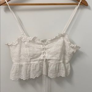 American eagle lace crop top